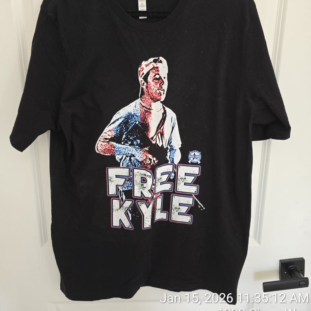Mens Black T XL Free Kyle‎ Self Defense Right Wing I Stand With Kyle